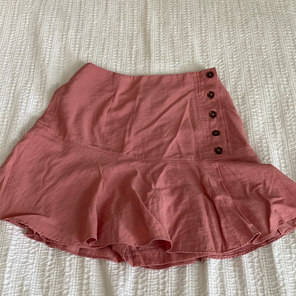 Zara pink ruffle skort